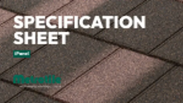 Ipanel Basic iPanel - Metrotile Roofing Systems