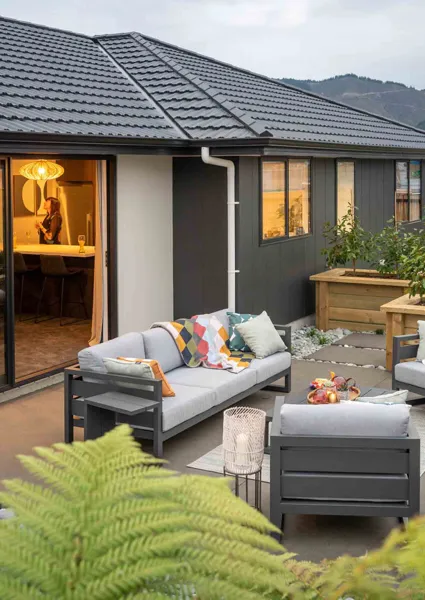 Classic, Flax, New Build, New Roof, Show Home, Outdoor living