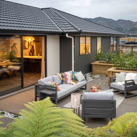 Classic, Flax, New Build, New Roof, Show Home, Outdoor living